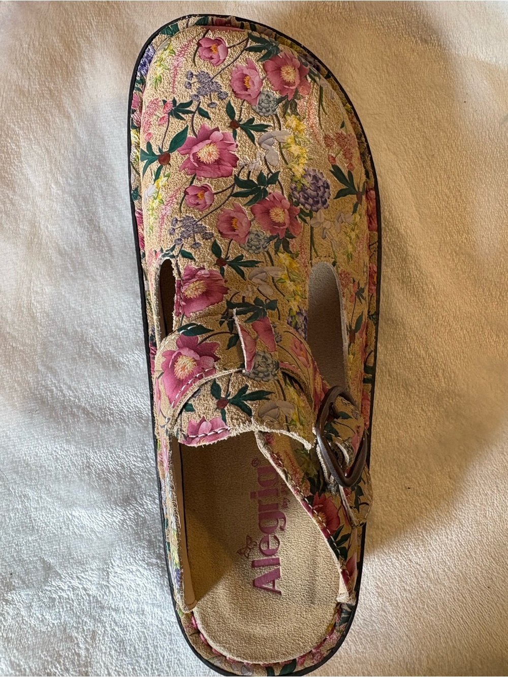 New Algeria Pink Floral Slip-On Clog